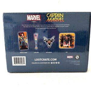 New Captain Marvel Loot Crate Collectibles Pop Culture Fan Power 4 Items Sealed